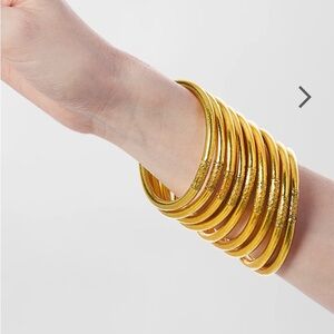 Gold All-Weather Bangles, Set of 9